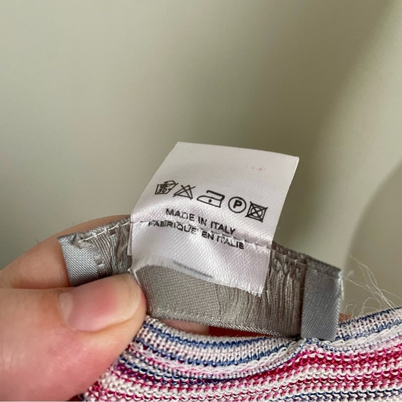 Missoni Lightweight Knit Stretch Swim Coverup Pink and Blue Size Small - Picture 7 of 7